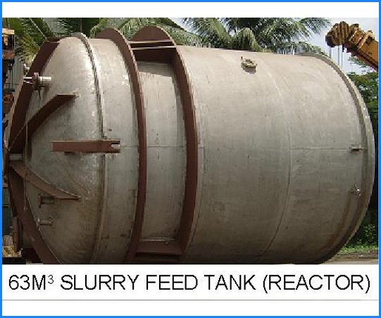  63m3 Slurry Feed Tank (Reactor)